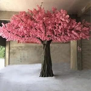 Sohodoo Cerezo Artificial, Planta Artificial de Seda de Primera Calidad, Hecha a Mano, for Interiores y Exteriores, Bodas, Jardines, Fiestas y oficinas.(1mx0.9m)