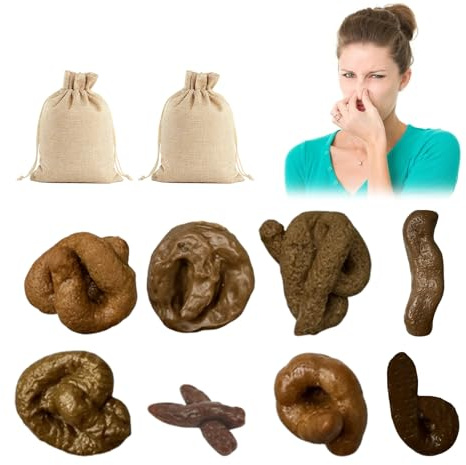 deegbbyi 8 Piezas Caca Falsa, Realista Caca Falsa, Poop de Broma