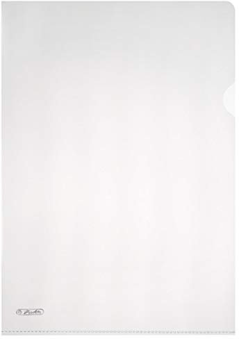 Herlitz 50009077 Aktenhülle A4 Pyramide, transparent, 10 Stück im Polybeutel
