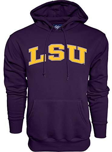 Blue 84 NCAA LSU Tigers Herren Kapuzenpullover Arching Team Farbe LSU Tigers Lila, Größe L
