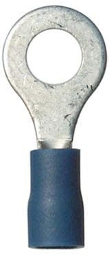 Restagraf - Capocorda Rotonda Pre-isolata Rinforzata, per Fili elettrici da 1 a 2,5 mm², Diametro 6 mm, crimpatura Semplice e Solida, RIF. 306906 - Confezione da 100