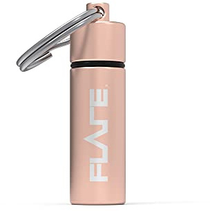 Flare Audio Capsule Rose Gold - Tough Lightweight Aluminium, Water-Proof, Keychain