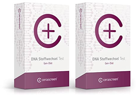 DNA Stoffwechsel Test - Doppelpackung von CERASCREEN - Spare jetzt im Kombi- Paket | Gen-Diät I Jetzt Ihren Stoffwechseltyp bestimmen und Ihre passende Diät finden | Professionelle Laboranalyse