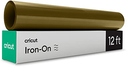 Cricut Iron On | Gold | 3.6m (12ft) | Heat Transfer Vinyl Roll (HTV) | for use with All Cricut Cutting Machines