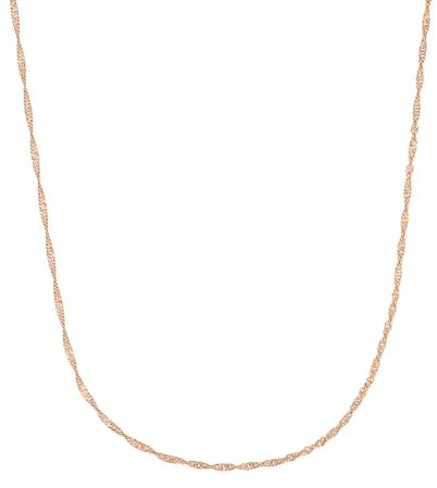 Amor Collier 925 Sterling Silber Damen Halsschmuck, 42 cm, Roséfarben, Kommt in Schmuck Geschenk Box, 2017736