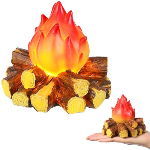 ABOOFAN Lámpara LED para Fogata Lámpara De Fuego Artificial Lámpara con Efecto De Falsa Centro De Mesa para Fogata Luces Nocturnas De para Camino De Jardín Patio Camping