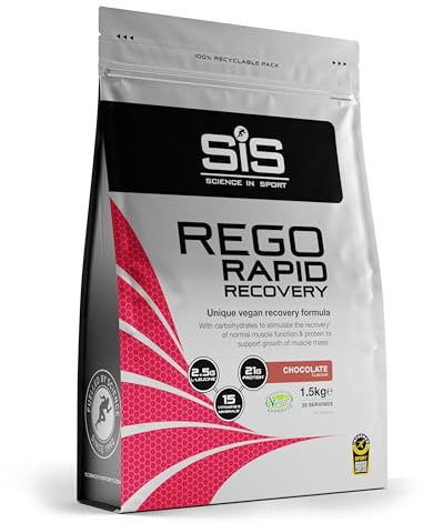 Science in Sport Rego Rapid Recovery Pulver 1,5kg Schokolade vegan - Regenerations Drink Pulver mit Kohlenhydraten, Proteinen, Elektrolyten, Vitaminen und Mineralien, Unterstützt effektives Training