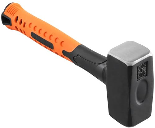 TAICHEUT Martello da mazza da 1 kg, con testa in acciaio ad alto tenore di carbonio, con impugnatura ergonomica antiscivolo, per la decorazione della casa e le operazioni industriali del legno