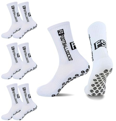 Sahunfri 3 pares de calcetines de agarre para niños, calcetines antideslizantes con puntera reforzada, malla transpirable, deportivos para niños y niñas, baloncesto