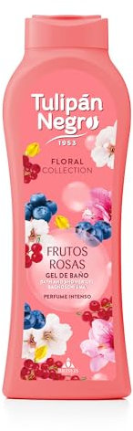 Tulipán Negro – Gel de Baño Hidratante Frutos Rosas 650 ml | Fragancia Floral Duradera | Cuidado Corporal Diario