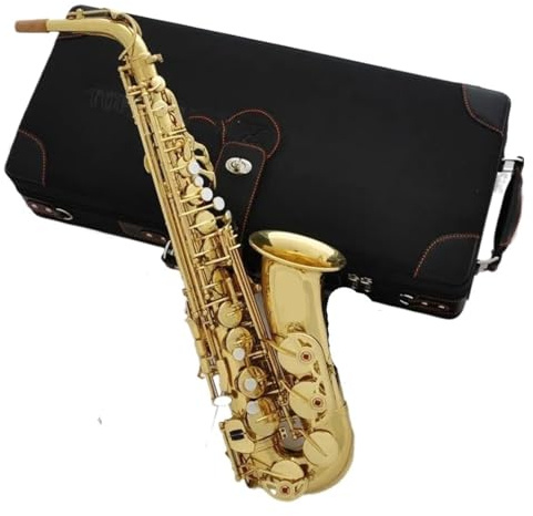 Professionell Saxofon Professionell Guldfärgad Altsaxofon I Eb Med Fodral