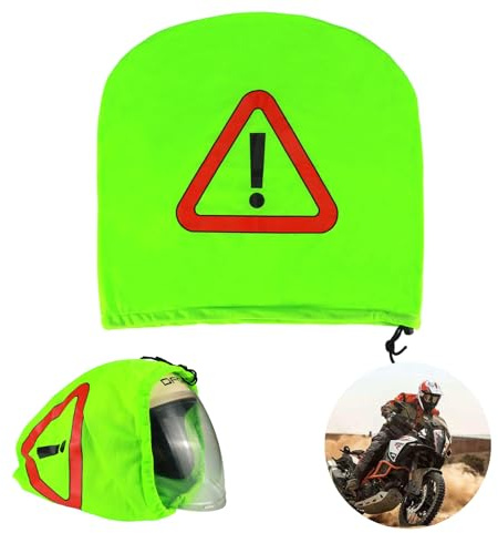 JSMTKJ Casco Moto Triangulo De Advertencia TriáNgulo De Advertencia | para Motocicleta Bolsa Triangular De Advertencia para Casco De Motocicleta para Casco de Motocicleta Triángulo de Avería