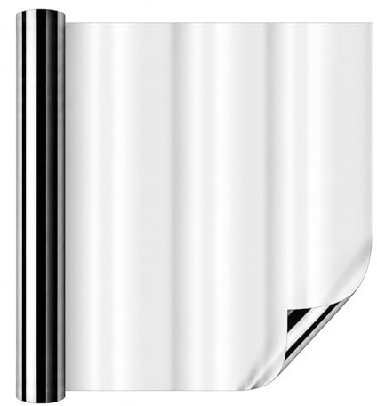One Way Window Film Privacy, Reflective Mirror Window Tint Film for Glass Windows, Sun Blocker Anti Glare UV Window Film Self Adhesive for Home and Office
