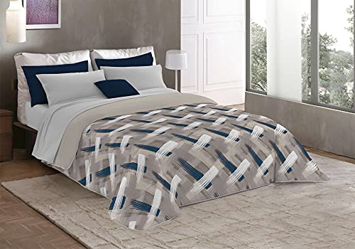 MB HOME ITALY Trapunta Invernale in Microfibra, Pennellate, Singolo