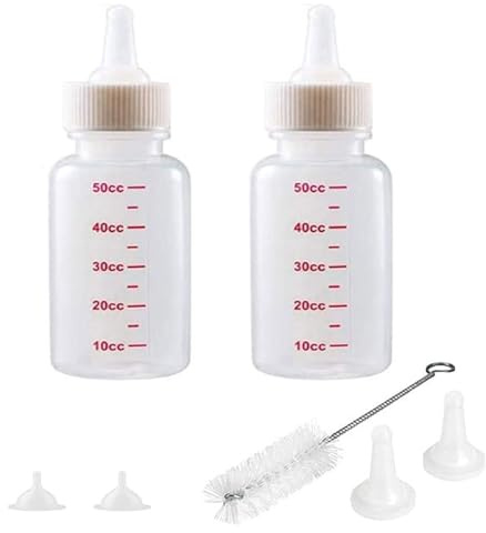 2 Piezas Botella De Alimentación para Gatitos, Mascota Pequeño Leche Feeder, Biberón para Cachorros, Se Puede Utilizar para Pequeñas Alimentación de Mascotas