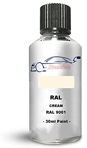 Xtremeauto Touch Up Paint Interior/Exterior RAL 9001 Cream Satin Finish Interior Scratch Repair: Wall, Cabinets, Trim, Molding, Furniture, Windows, Fascia