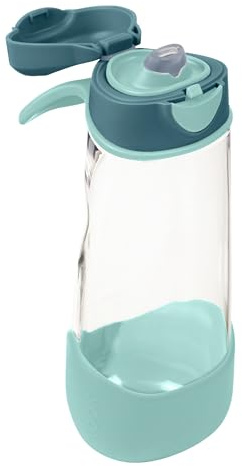 b.box Sport Trinkflasche | Griffige, Auslaufsichere Wasser- und Trinkflasche Kinder | Cooles, Modernes Design | Neigen und Trinken | 600 ml