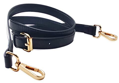 Correa de Hombro,Correa de Cuero para el Hombro,Reemplazo Universal de 105-120cm Ajustable Correas para Bolsos,para el Bolso Bandolera Maletín Monedero Bandolera Correas Negro