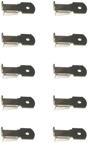 cyclingcolors 10x Taquet pour crémaillère Support Fixation Attache Armoire Etagère Tablette Meuble, en acier nickelé