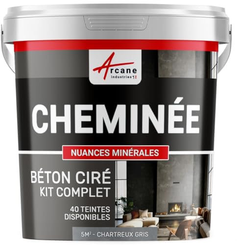 ARCANE INDUSTRIES Kit de Hormigón Pulido para Chimenea - Gris cartujo