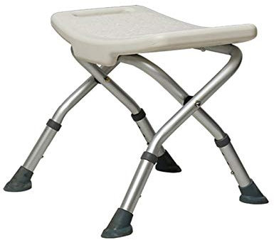 GoodBZ Klappbarer Duschhocker Badewannensitz Badezimmerstuhl Hocker mit rutschfesten Füßen höhenverstellbar Aid Stool Qf Shop