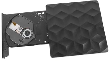 CIYODO Grabadora y Lector DVD Externo USB Tipo c Portátil Compatible con Pc y Portátiles Vista para Quemar y Reproducir Discos
