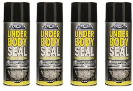 PNJB Underbody Sealant Seal Spray, Under Body Rust Corrosions Protection, Suitable for cars, trucks, SUVs, and even off-road vehicles, Long-Lasting Protection,400ml, (4PCS)