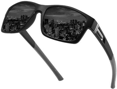 Ulknyss Sonnenbrille Herren Polarisiert Sportbrille für Männer Angeln Autofahren Sportlich mit UV400 Schutz Sport Sonnenbrillen