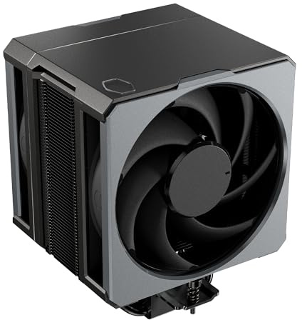 Cooler Master Hyper 612 APEX CPU Air Cooler – Powerful Dual 120mm PWM Fans, 6 Copper Heat Pipes, AMD AM5/AM4 & Intel LGA 1851/1700, High Performance Tower Cooler with Premium Top Cover, 159mm Height
