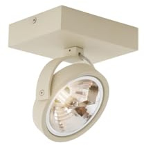 Qazqa Adjustable Spotlight, Ceiling Light - go - Beige, g9, max. 8W, 15cm, Rectangle, Ideal for Hall Way, Office, Kitchen, Bedroom, and Living Room