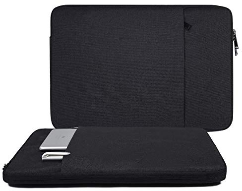 15.6 Inch Laptop Sleeve Case for Acer Nitro 5/ Aspire 5/Predator Helios 300/Chromebook 15, Lenovo Yoga 7i 16 Inch, Dell Inspiron 15 5000/Asus Chromebook/HP Pavilion Carrying Bag(Black)