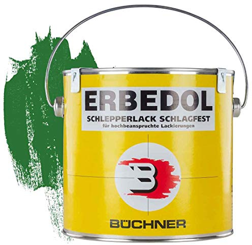Erbedol Schlepperlack | SMARAGDGRÜN | RAL 6001 | 2,5 l | restaurieren | Traktor | lackieren | Farbe | Trecker | Frontlader | Lack | Lackierung | Farbton | schnelltrocknend | deckend
