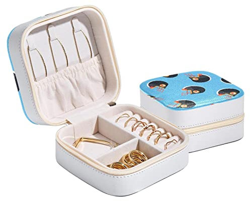 Schmuck-Aufbewahrungsbox, Reise-Schmucketui, American Football Helm, flache Ikone für Frauen und Mädchen