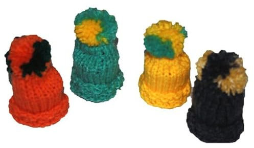 Tischdekoration - 4 Eierwärmer - Mützen Farbe - Nr. Z 06