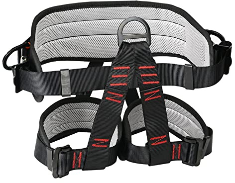 XQZMD Arnés de escalada de sujeción cinturón de seguridad para mujeres y hombres, cinturón de escalada de medio cuerpo, cintura y cadera, cinturón de protección para montañismo, escalada deportiva,