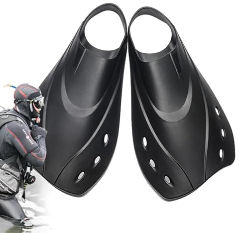 Palmes de natation Générique - Noir, Plastique, Bodyboard, Plongeon, Ajustement personnalisé, À enfiler, Adult, 36 x 17,5 cm, Palmes de natation