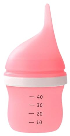 Botella de enfermera para mascotas, botella de leche para perros y gatitos de 40 ml | Botella portátil pequeña para mascotas, suministros de alimentación precisos para cachorros y gatitos |