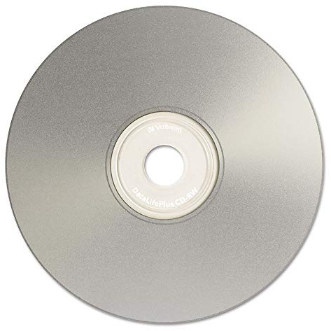 Verbatim CD-RW 700MB 2X-4X DataLifePlus Silver Inkjet Printable Hub - 50pk Spindle