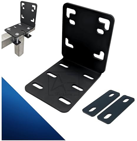 Soporte para abanicos de balcón AE Fusion, adaptador para barandilla de balcón, rectangular, compartimentos de hasta 160 cm x 160 cm, fijación de, sin taladrar