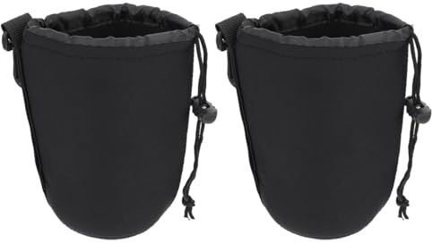 Gadpiparty kameralinsväska wish lins väska kameraobjektivsfodral bred maskin kameraobjektiv kameraobjektiv indragsväska lins förvaringsväska kameralins tillbehör svart, svart, 14.00X9.50X9.50CM