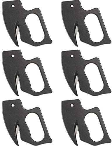 Tenare 6pcs Letter Opener Envelope Slitter Plastic Envelope Opener with Safety Concealed Sharp Blade for Women Men, Office Worker, Office, Home