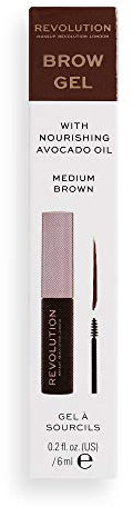 MakeUp Revolution, Brow Gel, Medium Brown, 6ml