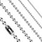 Treuheld® Edelstahl Halskette mit Kugeln - [03.] Silber - Kugeln: 2mm - Länge: 41cm