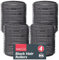SOL 4pk Black Hair Rollers for Hair Volume - Self Holding Rollers for Long & Short Hair - Boost Volume, Create Bouncy Waves, Reduce Heat Damage - Compact, Travel-Friendly Styling Curler