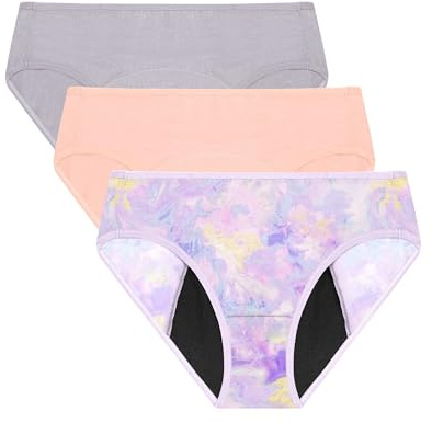 Neione Niña Bragas Menstruales Flujo Abundante Braguitas Hipsters para la Mentruación Regla Pack de 3 Fairy 10-12 años