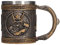 Kuuleyn Viking Chope À Bière En Acier Inoxydable,Tasse Viking Chope De Bière, Tasse De Doublure En Acier Inoxydable Peinte à la Main Décorative Rétro Médiévale Tasse En Résine Tasse De Bière Cadeau