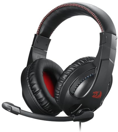 Casque de Jeu Filaire Redragon H211 Cronus Noir, Son Surround stéréo, Microphone antibruit, rétroéclairage RVB Dynamique, Pilotes de 40 mm, Casque Supra-auriculaire