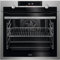 AEG BPE555360M Horno Eléctrico Multifunción, 71 L, Limpieza Pirolítica, Serie 6000, 10 Funciones, Cocción Multinivel, Calentamiento Rápido, Pantalla Ráctil, Inox, A+, Fabricado en DE