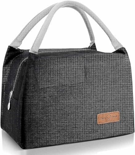 SLOSH Bolsa Termica Comida Almuerzo Hombres Mujer (Negro8L)