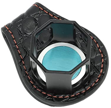 VGEBY Billard-Kreidehalter, Tragbares Pricker-Vorbereitungswerkzeug, Achteckiges Pool-Queue-Kreideetui mit Magnetclip für Snooker-Werkzeugzubehör, Schwarz